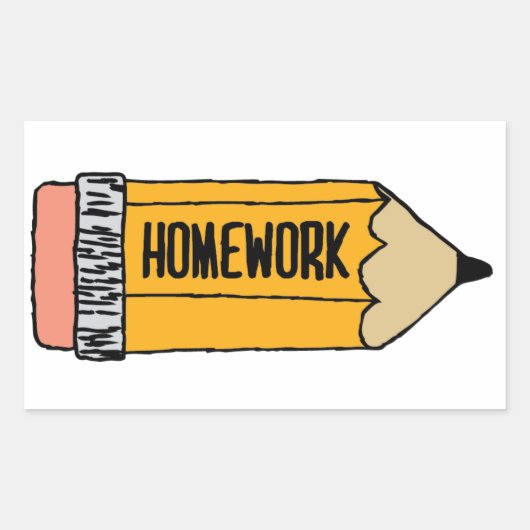 Leraar Grading Papers Student Art Leraar Art Gra Rechthoekige Sticker (Voorkant)