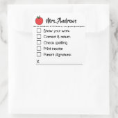 Leraar Grading Papers Student Art Leraar Art Gra Vierkante Sticker (Tas)