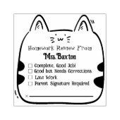 Leraar Grading Rubber Stamp Leuke Kat Huiswerk Rubberstempel (Afrduk)