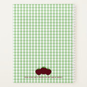 Leraar Groen en Wit Gingham Planner (Achterkant)