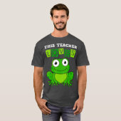 Leraar Groene Bouw Kikker Kindergarten Elementaire T-shirt (Voorkant volledig)
