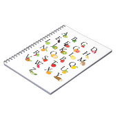 Leraar Groente en Fruit ABC Alfabet A-Z Notitieboek (Linkerzijde)