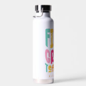 Leraar Groep 3 Kleurrijke Tekst Waterfles (Rechts)