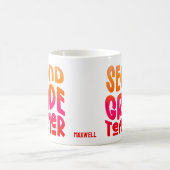 Leraar Groep 4 Rood Oranje Ombre Koffiemok (Center)