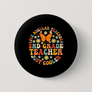 Leraar Groep 4 Zoals Een Gewone Leraar Maar Veel C Ronde Button 5,7 Cm