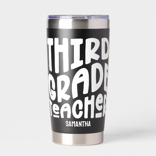 Leraar Groep 5 | Minimalistisch Tekst Design Geïsoleerde Drinkbeker (Voorkant)