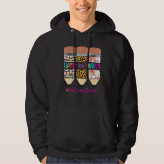 Leraar Groep 6 Leer Liefde Inspireren Potlood Luip Hoodie