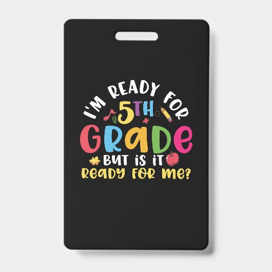 Leraar Groep 7 Ik Ben Klaar Voor Groep 7 Badge (Voorzijde)