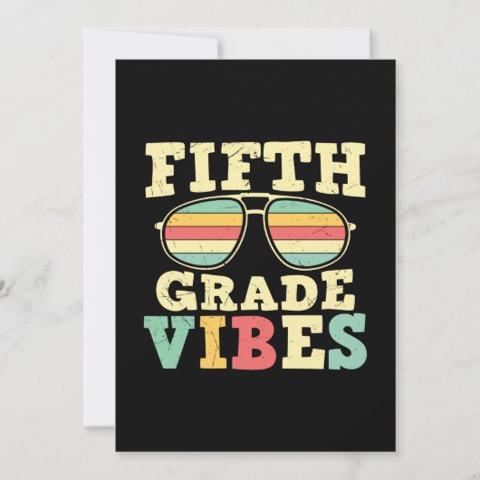 Leraar Groep 7 Vijfde Klas Sfeer Kaart (Voorkant)