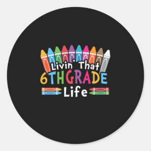 Leraar Groep 8 Leeft Dat Groep 8 Leven Ronde Sticker