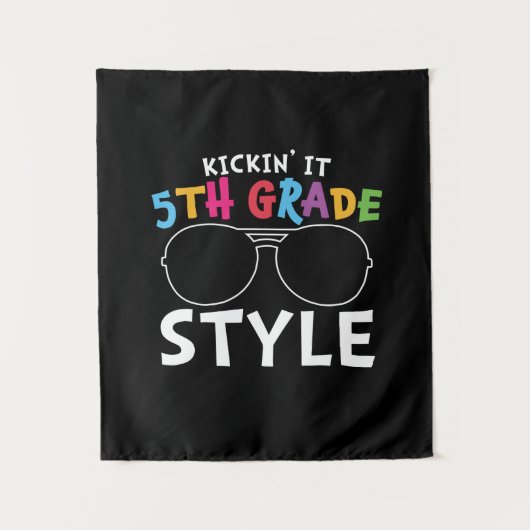 Leraar Groep 8 Vijfde Klas Stijl Wandkleed (Voorkant)