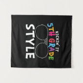 Leraar Groep 8 Vijfde Klas Stijl Wandkleed (Voorkant (horizontaal))