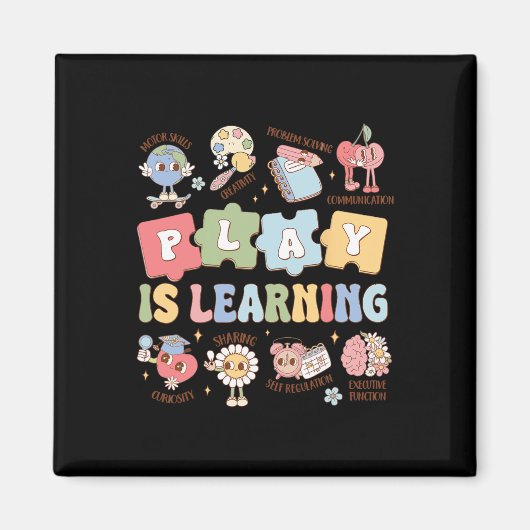 Leraar Groovy Play Leert Ck Naar School Magneet (Voorkant)