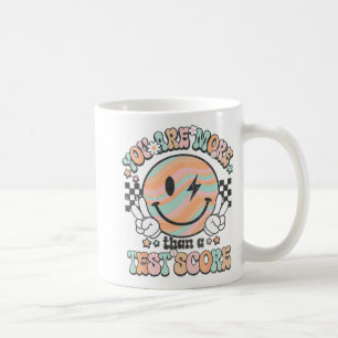 Leraar Groovy Smile Je bent meer dan een test scor Koffiemok