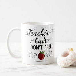 Leraar haar maakt niet uit typografie leraren koffiemok
