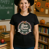 Leraar Halloween Boo Crew Faculty Staff Ghost T-shirt