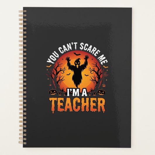 Leraar Halloween Griezelige Geest Leraar Ontwerp_1 Planner (Voorkant)