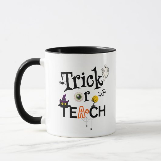 Leraar Halloween Koffiemokken | Trick of Teach Mok (Links)