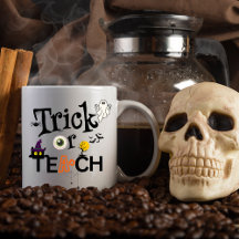 Leraar Halloween Koffiemokken | Trick of Teach