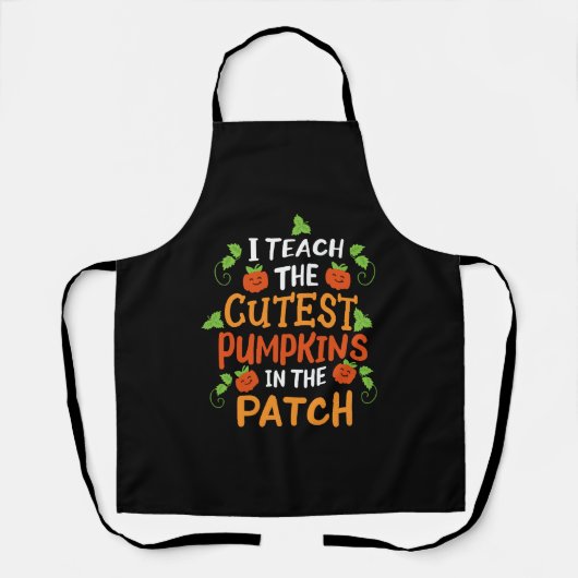 Leraar Halloween Pompoen Halloween Kostuum Schort (Voorkant)