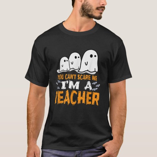 Leraar Halloween Shirt Je kunt me verzorgen als ee (Voorkant)