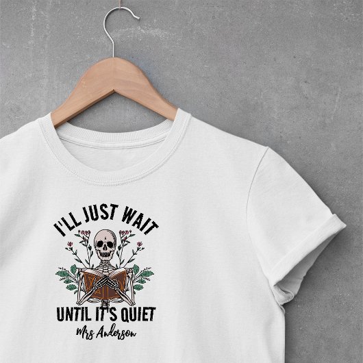 Leraar Halloween Shirt wachten tot het stil is