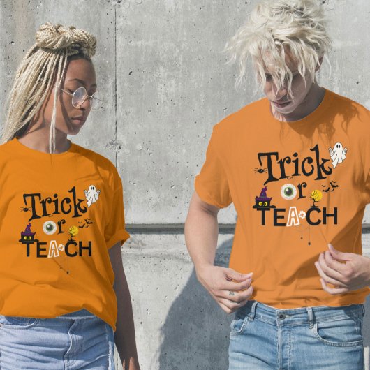 Leraar Halloween Shirten | Trick of Teach T-shirt