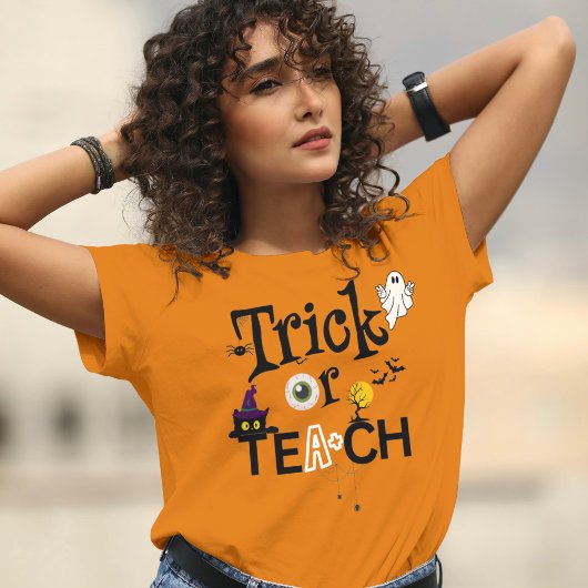 Leraar Halloween Shirten | Trick of Teach T-shirt
