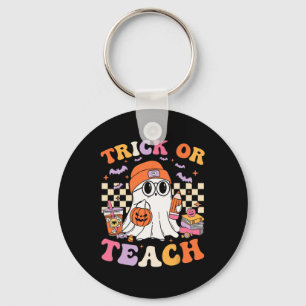 Leraar Halloween truc of leer Schattigee spookkoff Sleutelhanger