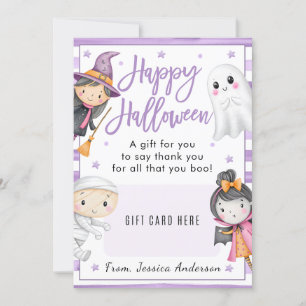 Leraar Happy Halloween Koffie Gift Kaart houder