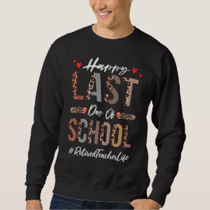 Leraar Happy Last Day of School Summer Leopard 3 Trui
