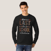 Leraar Happy Last Day of School Summer Leopard T-shirt (Voorkant volledig)
