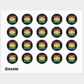 Leraar Happy Smile Face - basisschool Teach Ronde Sticker (Vel)