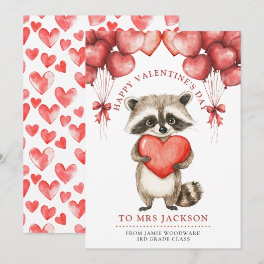 Leraar Happy Valentine's Day Feestdagenkaart (Voorkant / Achterkant)