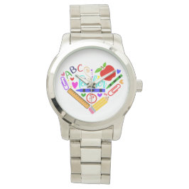 Leraar Heart Horloge