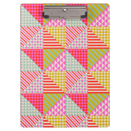 Leraar Helder Kleurrijke Patchwork Klembord