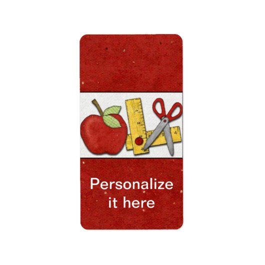 Leraar Hershey Miniatuur Snoep Wrapper Labels (Voorkant)