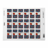 Leraar Hershey Miniatuur Snoep Wrapper Labels (Full Sheet)