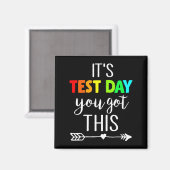 Leraar Het is testdag Je hebt deze testdag Stu Magneet (Voorkant / Achterkant)