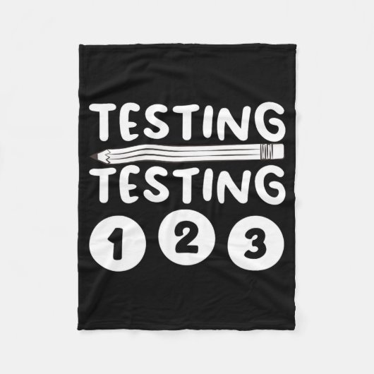 Leraar het Testen Ontwerp voor Mannen Vrouwen het Fleece Deken (Voorkant)