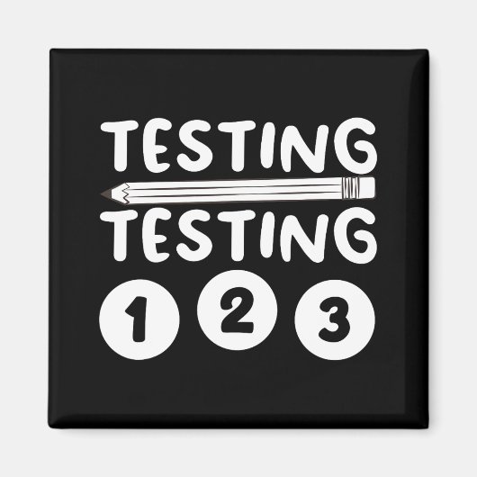 Leraar het Testen Ontwerp voor Mannen Vrouwen het Magneet (Voorkant)