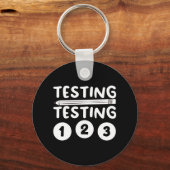 Leraar het Testen Ontwerp voor Mannen Vrouwen het Sleutelhanger (Voorkant)