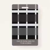 Leraar Homeschoing School Mam ID Floral Badge (Achterkant)