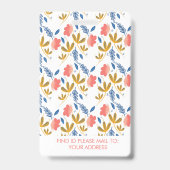 Leraar Homeschooling School Moeder ID Botanisch  Badge (Achterkant)