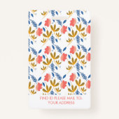 Leraar Homeschoting School Mam ID Botanisch  Badge (Achterkant)