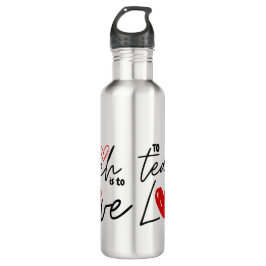 Leraar houdt van 100e schoolonderwijs gepersonalis waterfles 