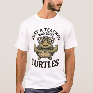 Leraar houdt van schildpadden Vintage schildpad on T-shirt