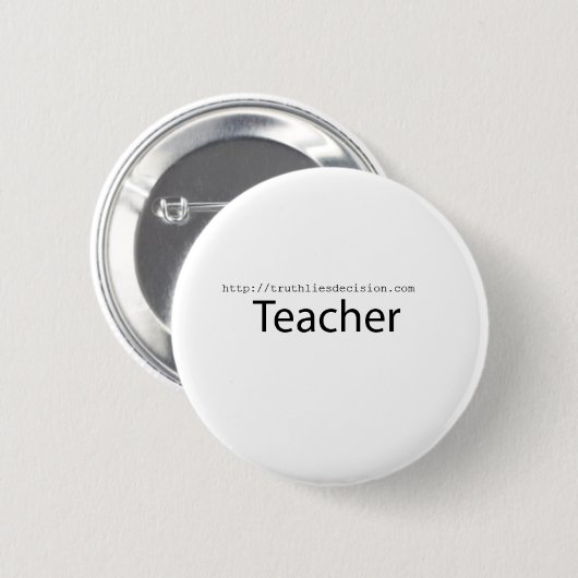 Leraar http://truthliesdecsion.com ronde button 5,7 cm (Voorkant /achterkant)