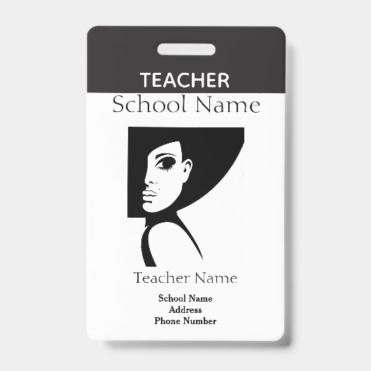 Leraar-ID Badge (Voorzijde)