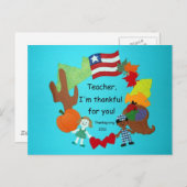 Leraar, ik ben je dankbaar! briefkaart (Voorkant / Achterkant)